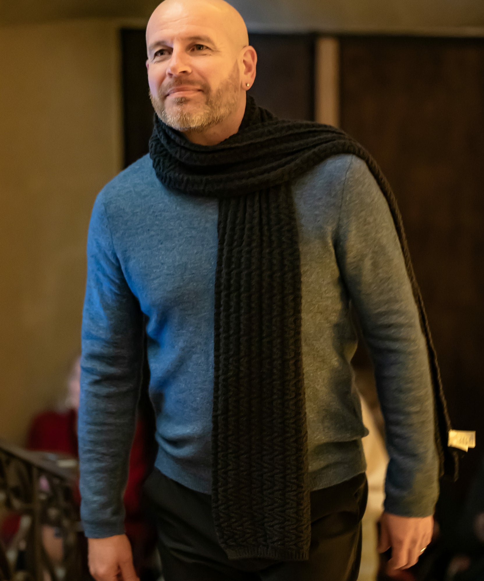 Pull Tricot Mousseux - Cobalt - IKKS HOMME