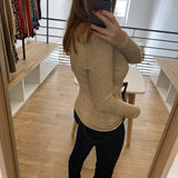 Pull col V Uruba - Sable - SUN VALLEY FEMME