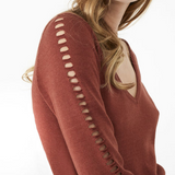 Pull V ajouré femme IKKS