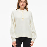 Pull en maille col ras-du-cou Viching - Birch - VILA