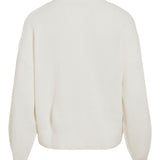 Pull en maille col ras-du-cou Viching - Birch - VILA