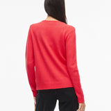 Pull en maille col V Viril - Hibiscus - VILA