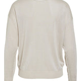 Pull en maille Vinovy - Beige - VILA