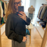 Pullover à nœuds fantaisie Janet - Anthracite foncé - FABIENNE CHAPOT