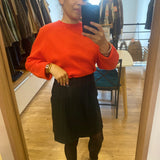 Jupe courte tailleur portefeuille - Noire - I.CODE