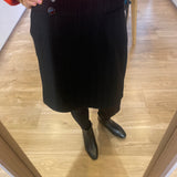 Jupe courte tailleur portefeuille - Noire - I.CODE