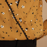 Blouse imprimé léofleurs - Ocre - I.Code