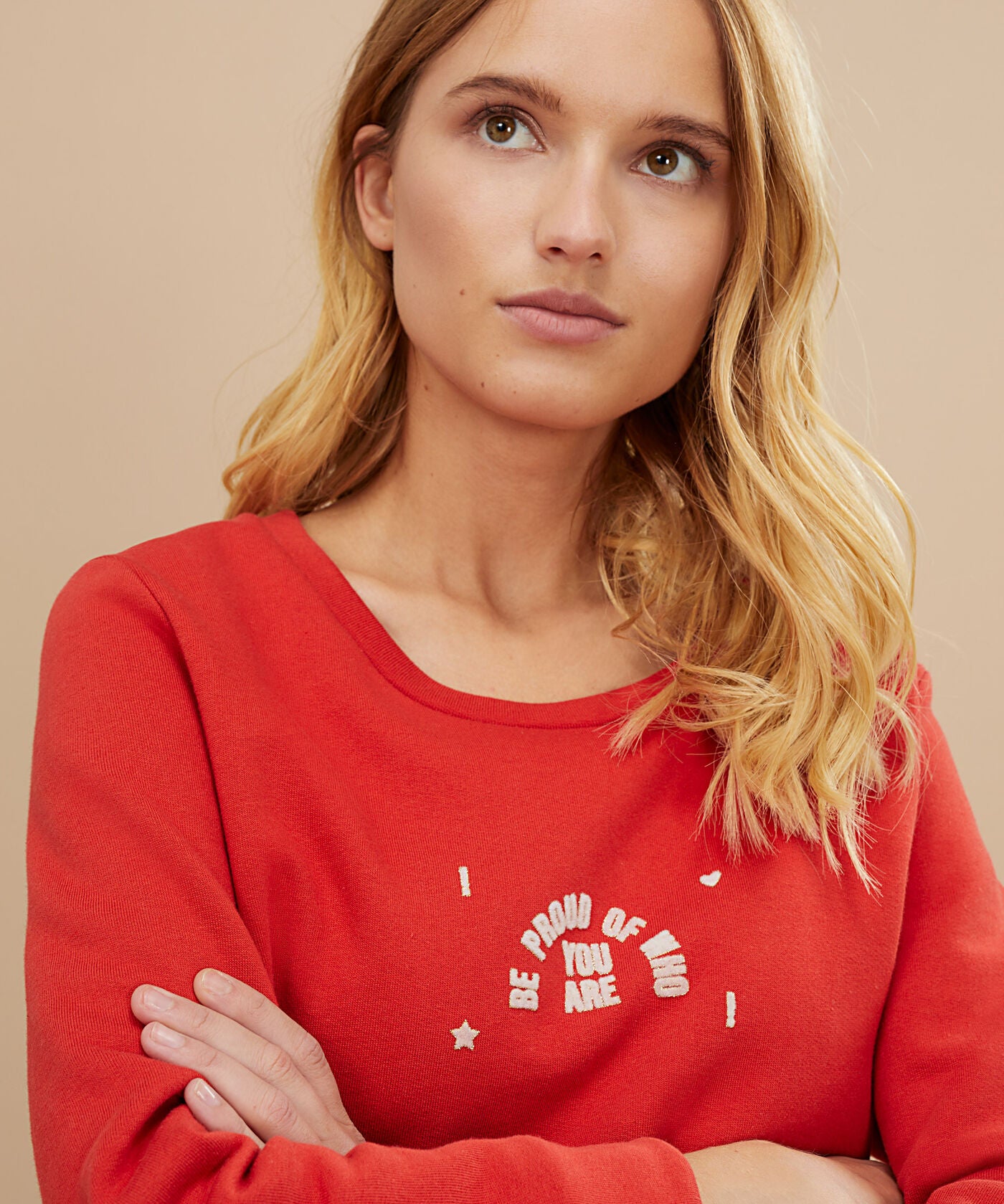 Slogan sweatshirt - Mandarin - I.Code