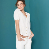 Top - Blanc cassé - I.Code