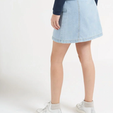 Jupe courte en jean - Bleu - I.Code