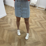 Jupe courte en jean - Bleu - I.Code