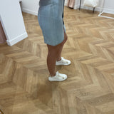 Jupe courte en jean - Bleu - I.Code