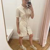 Robe courte chemise - Naturel - LOLA ESPELETA