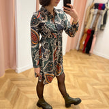 Robe col chemise imprimée intégrale - Paisley - LOLA ESPELETA