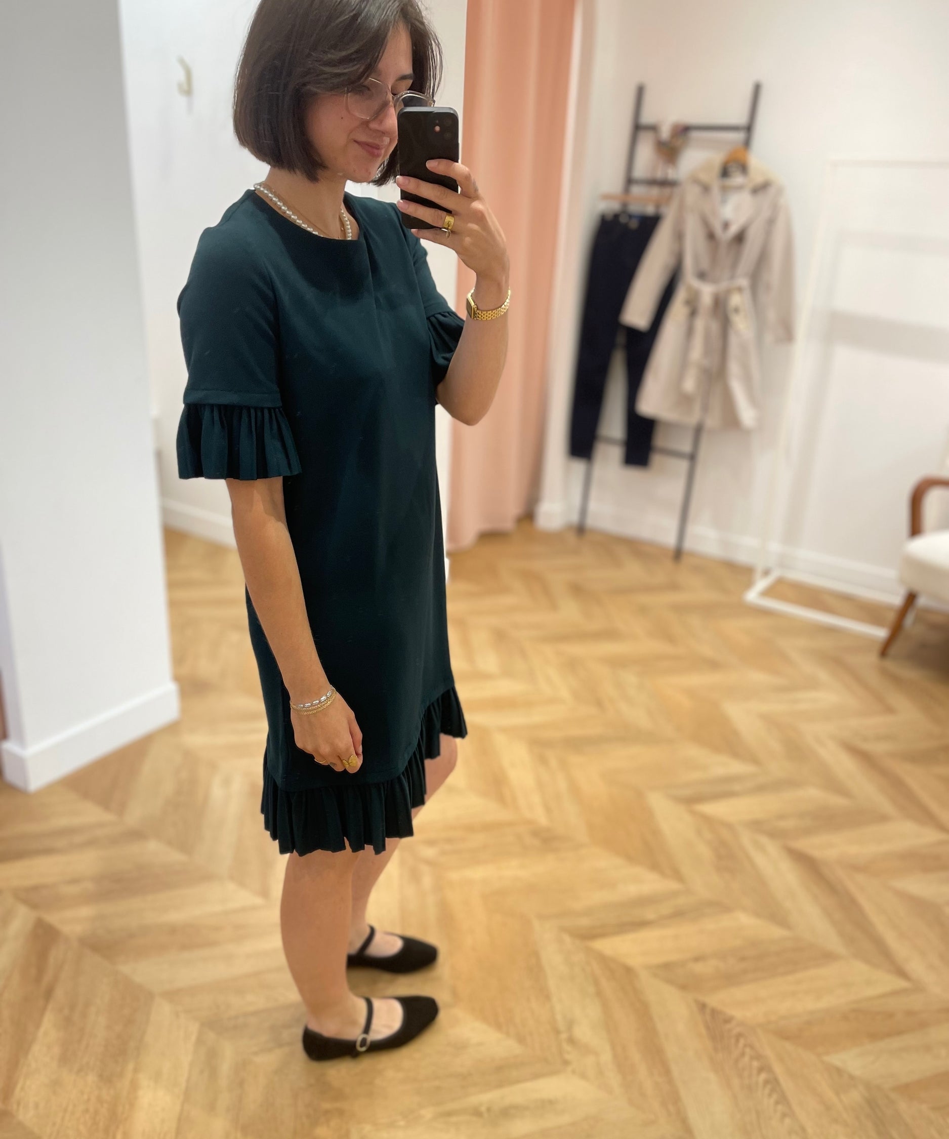 Robe Droite Courte - Verte - LOLA ESPELETA