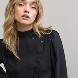 Robe à fermeture asymétrique - Noire - IKKS WOMEN