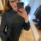 Robe à fermeture asymétrique - Noire - IKKS WOMEN