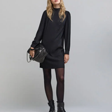 Robe à fermeture asymétrique - Noire - IKKS WOMEN