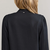 Robe à fermeture asymétrique - Noire - IKKS WOMEN