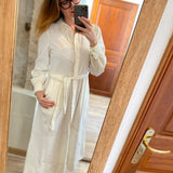 Robe à manches longues Fabi - Blanche - FABIENNE CHAPOT