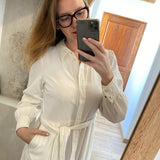 Robe à manches longues Fabi - Blanche - FABIENNE CHAPOT