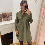 Robe Amelia - Dark olive - C'EST BEAU LA VIE