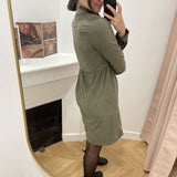 Robe Amelia - Dark olive - C'EST BEAU LA VIE