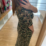 Robe longue imprimé camouflage - Kaki - IKKS