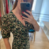 Robe longue imprimé camouflage - Kaki - IKKS