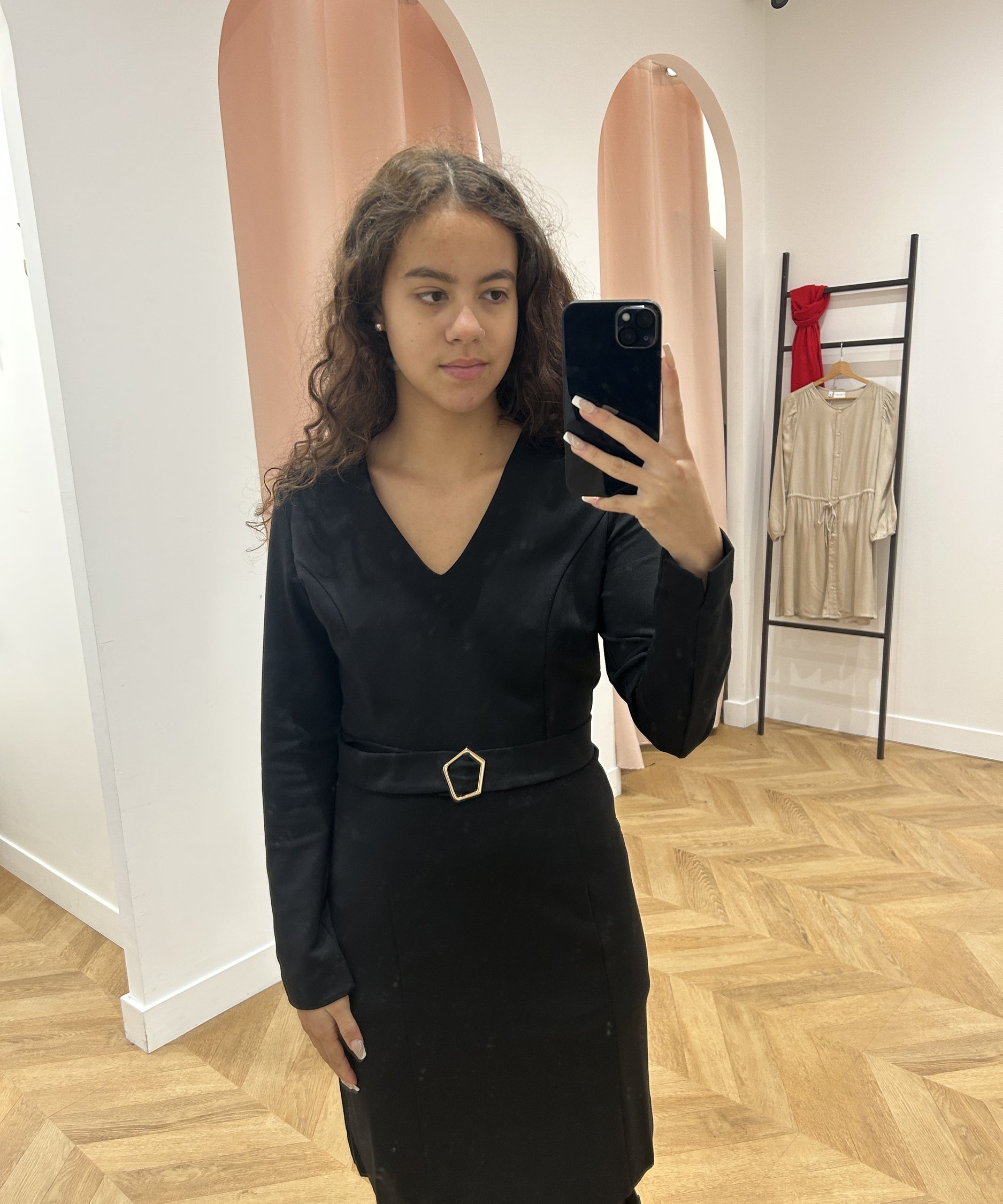 Belted dress - Black - LOLA ESPELETA