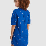 Robe chemise - Bleu électrique - I.Code