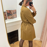 Robe chemise courte Serbia - KAKI - GRACE & MILA