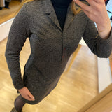 Robe chemise maille faux-uni - Noir - I.Code