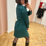 Robe chemise Vistudsy - Verte émeraude - VILA