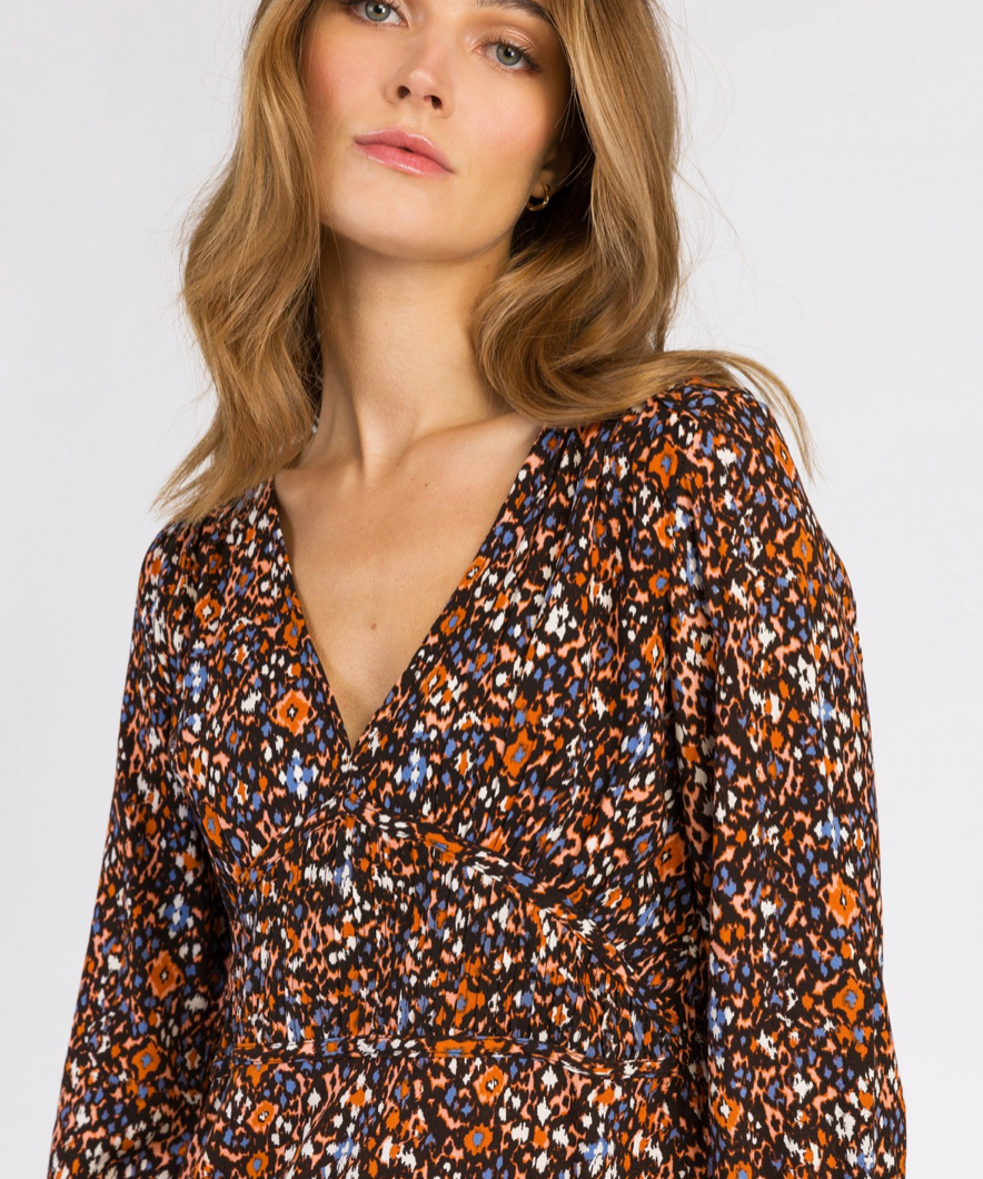 Robe courte Ostina - canelle - An'ge