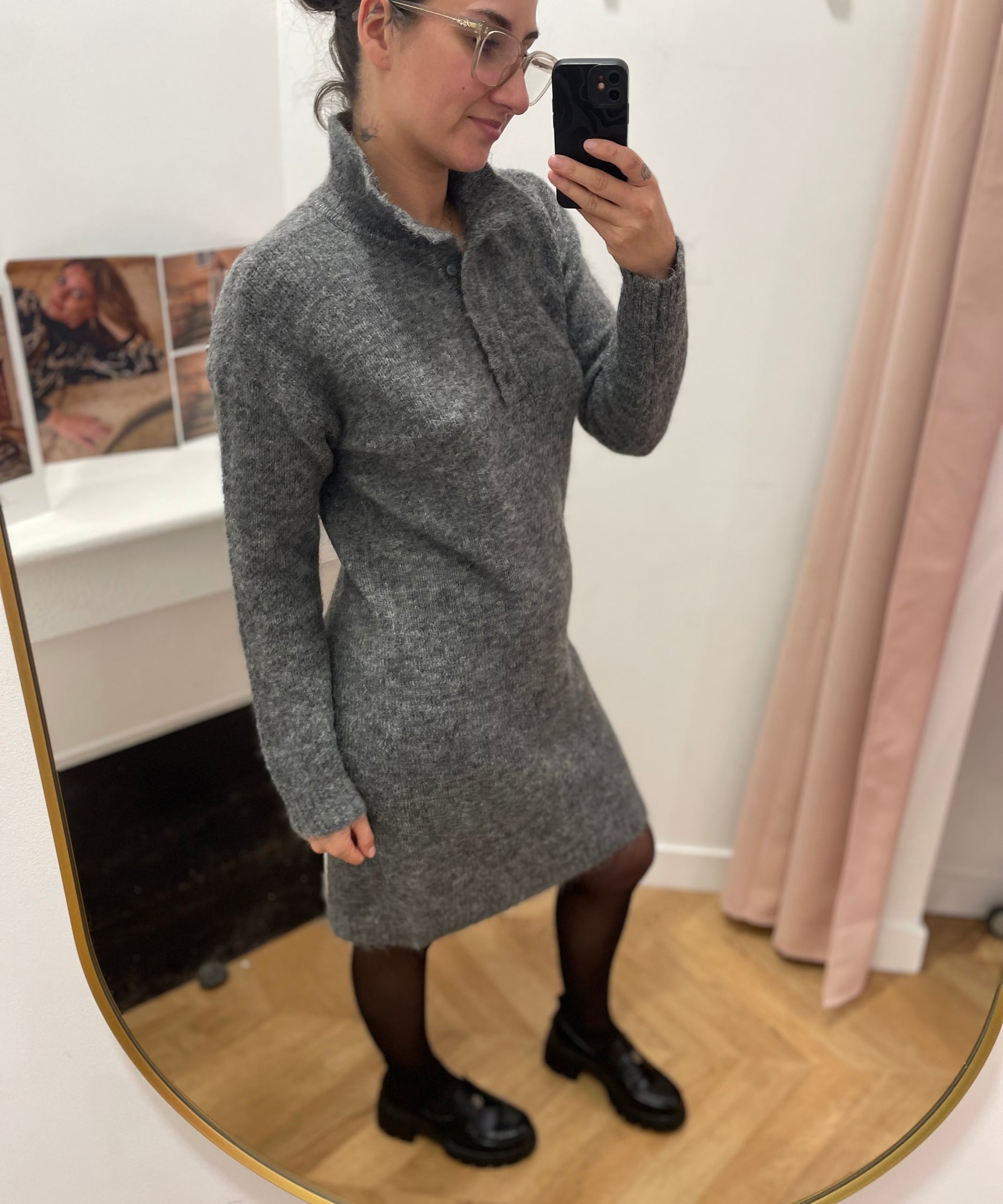 Robe courte en maille - Vinynni - VILA