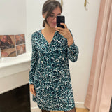 Robe courte imprimée RO030 - Aquarelle - LOLA ESPELETA