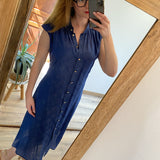 Robe midi Cuba - Bleu nuit - SUNCOO
