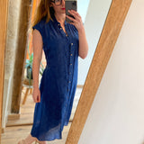 Robe midi Cuba - Bleu nuit - SUNCOO