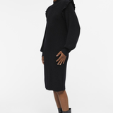 Robe en tricot Objmalena - Noire - OBJECT