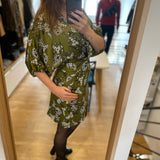 Robe fluide imprimé floral - Vert moyen - IKKS WOMEN
