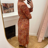 Robe longue bohème Source - Terracotta - GRACE & MILA