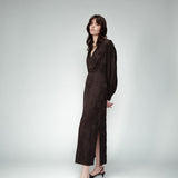 Robe longue Olsen - Noire - GRACE & MILA