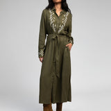 Robe longue Oriany - Olive - AN'GE