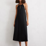 Robe loose à bretelles en jersey - Noire - MARC'O POLO FEMME
