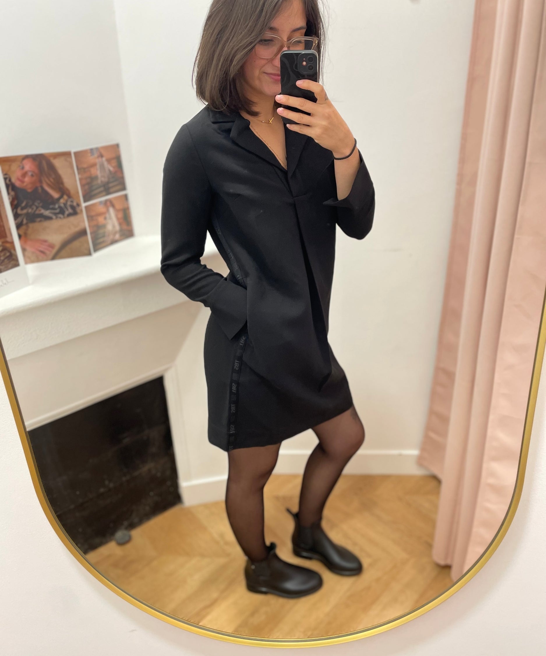 Robe Manches Longues Nowelrob - Noir - TBS Femme