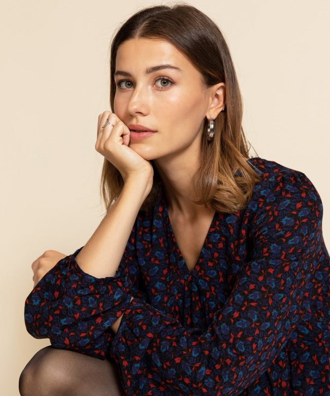 Robe courte imprimée MARTYA - MAUDEE - An'ge