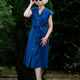 Robe midi Cuba - Bleu nuit - SUNCOO