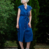 Robe midi Cuba - Bleu nuit - SUNCOO