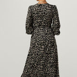 Robe midi Natalia - Noir - FABIENNE CHAPOT
